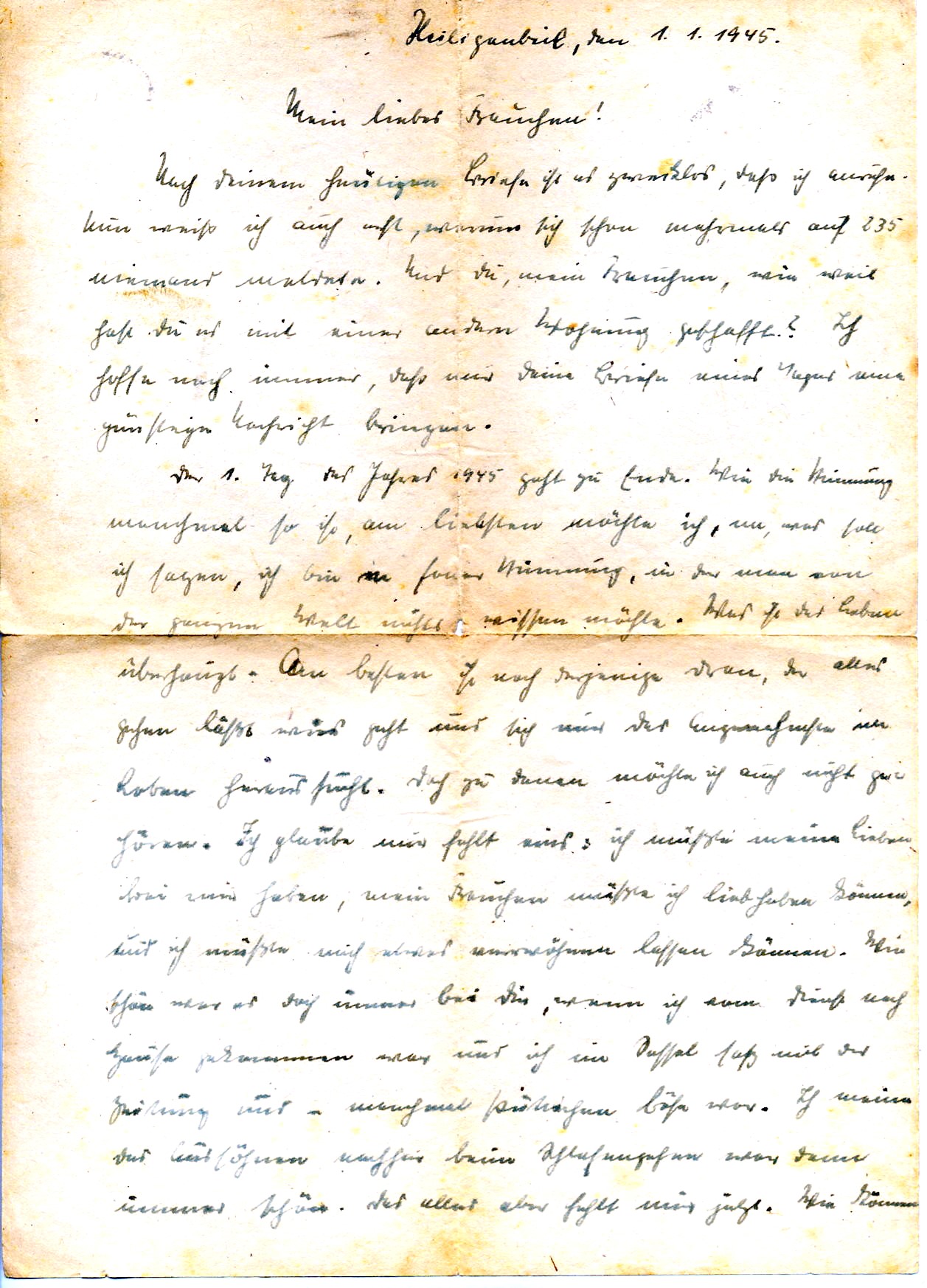 Briefe von Gustav Lörzer