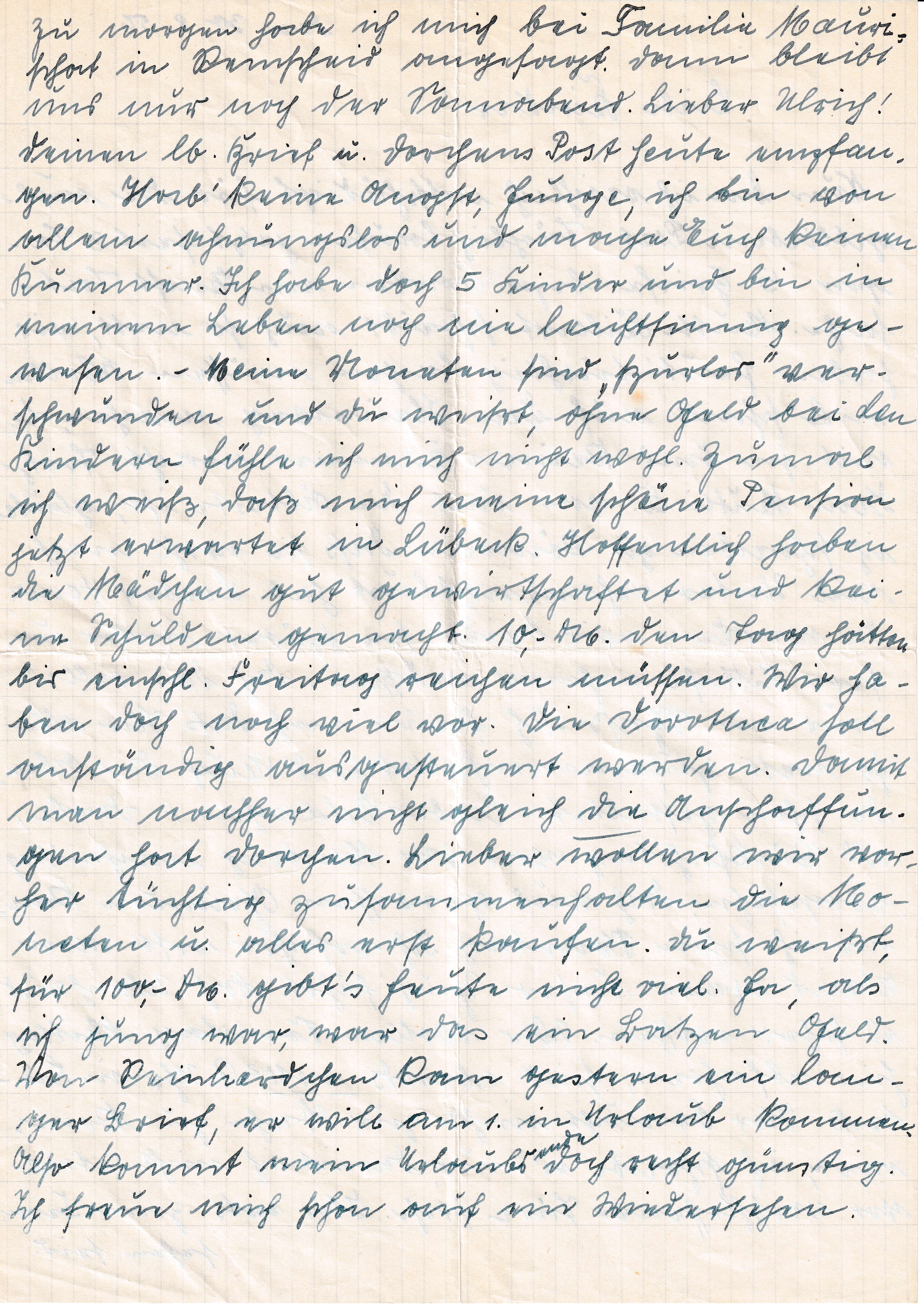 Brief von Martha Lörzer an ihre Kinder, 30.08.1956, 2/4